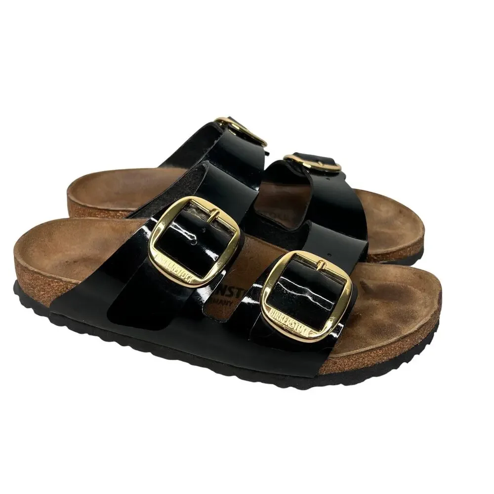 Birkenstock Big Buckle Arizona Patent Leather Sandal 39